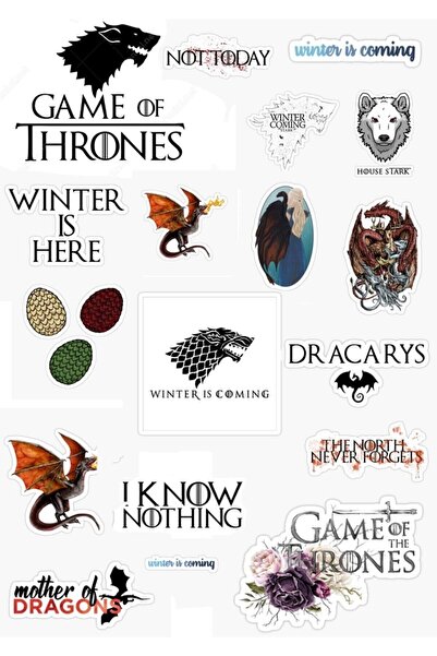 MiniPera Game Of Thrones 20'li Özel Tasarım Sticker Seti