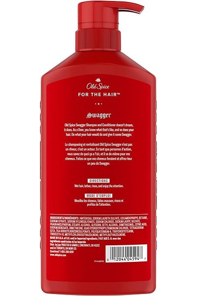 Old Spice Swagger 2 in 1 Shampoo and Conditioner Set - 650ML