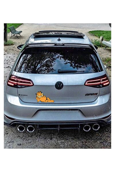 MegaSticker Tembel Kedi Oto Sticker, Motorsiklet, Laptop, Kask, Araba Sticker 15x10 Cm