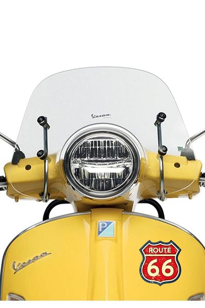 MegaSticker Route 66 Autocolant Auto, Motocicletă, Cască, Laptop, Parbriz 12x10 Cm