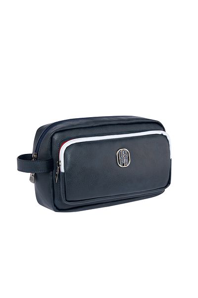 U.S. Polo Assn. US Polo Assn.24586 - Dark Blue Vegan Leather Shaving Bag Portfolio