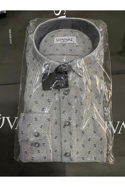SÜVARİ Βαμβακερό μακρυμάνικο πουκάμισο Slim Fit