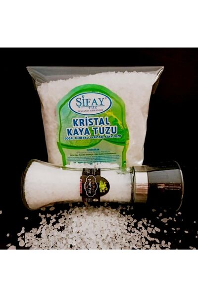 Şifay Çankırı Granül Tuz 1 Kg + 1 Adet 215 Gr Tuz Değirmeni 2 Li Set