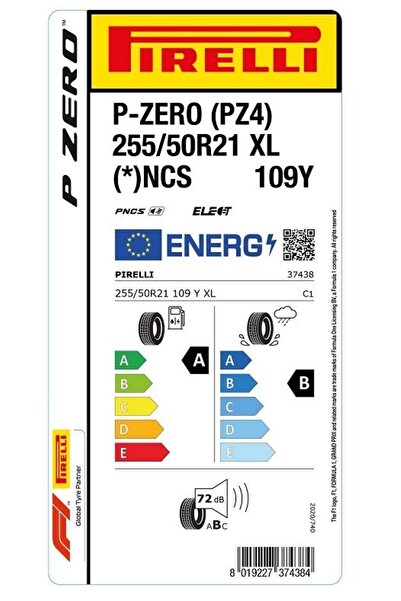 Pirelli 255/50R21 109Y XL P Zero (*) PNCS Elect (PZ4) Oto Yaz Lastiği (Üretim: 2024)