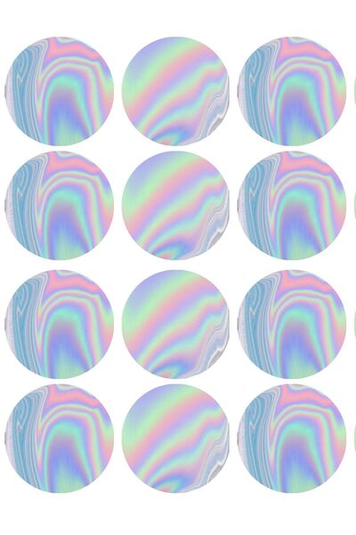 TELLGRAF ملصق دائري ثلاثي الأبعاد (2,5X2,5 سم)