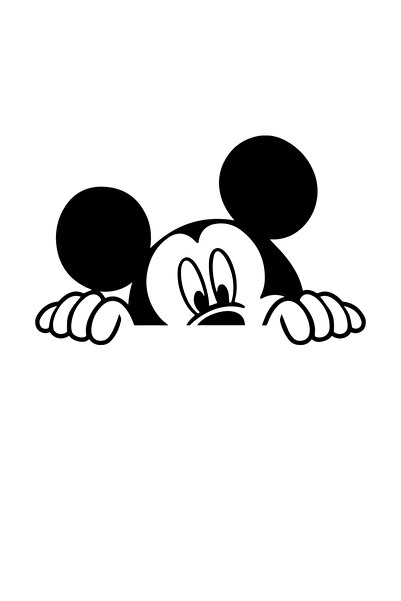 MegaSticker Mickey Mouse Auto Sticker 20X12 cm