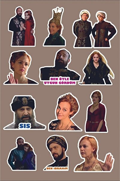 Limitless Design Muhteşem Yüzyıl Hürrem Kanuni Temalı Laptop, Tablet, Cep Tel...