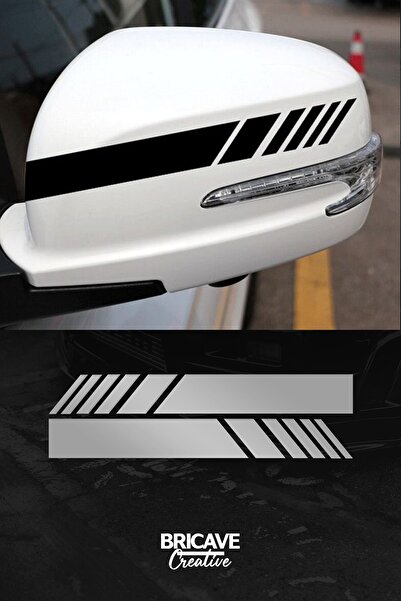 Bricave ملصق لاصق على الزجاج الأمامي للسيارة والدراجات النارية بمرآة جانبية م...