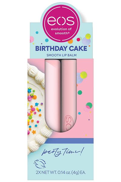 Eos 2 Pack Lip Balm Lip Balm Birthday Cake - 2x4GR