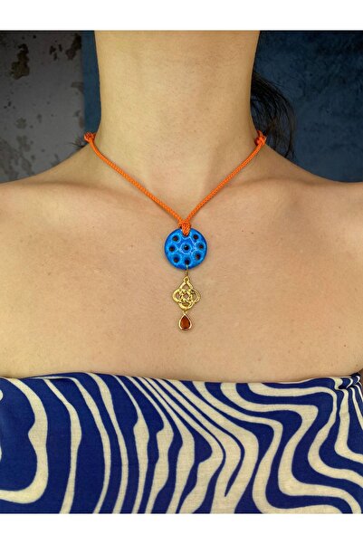 tasarımhikayecisi Mardin Ayarlanabilir Ipli Süryani Dokuz Göz Tılsım Kolye