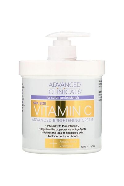 Advanced Clinicals 454gr Vitamin C Cream