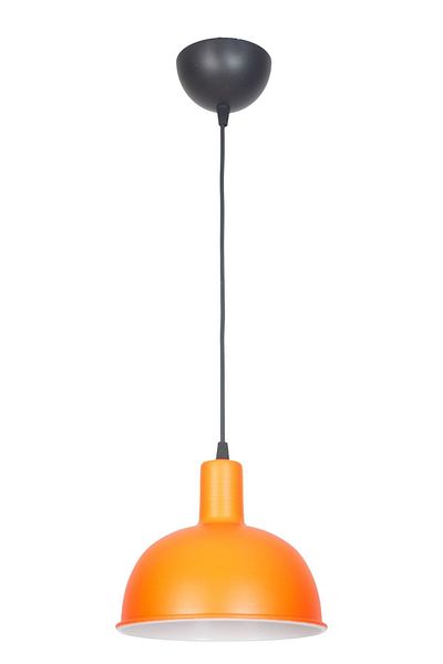 Fer Avize Prague Modern Design Orange Color Metal Cafe - Kitchen Single Chandelier
