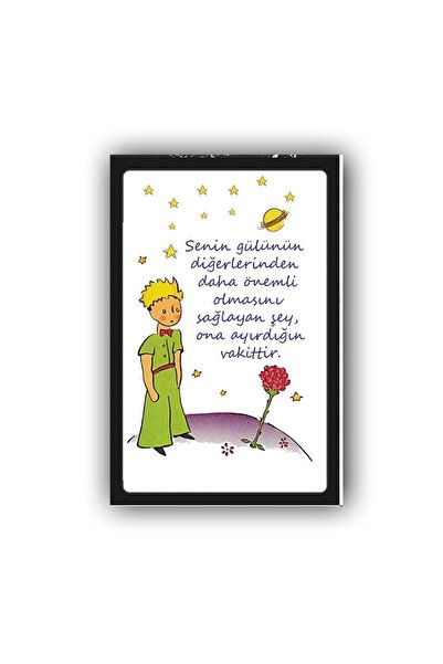 Teona Ahşap KÜÇÜK PRENS Retro Ahşap Poster (Ölçü:20x30)