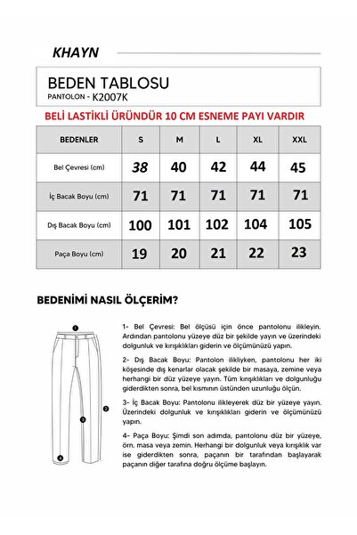 KHAYN RAHAT KALIP KETEN PANTALON K2007K