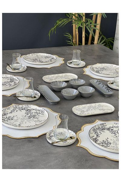 Glore Luxury 32 Piece Shadow Breakfast Set