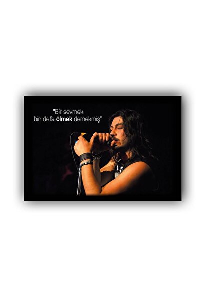 Teona Ahşap BARIŞ AKARSU Retro Ahşap Poster (Ölçü:20x30)