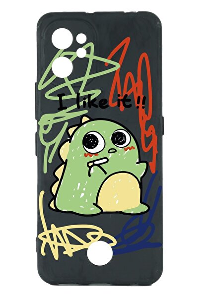 Reeder S19 Max Pro Baskılı Ve Kamera Korumalı Siyah Renk Silikon Kılıf