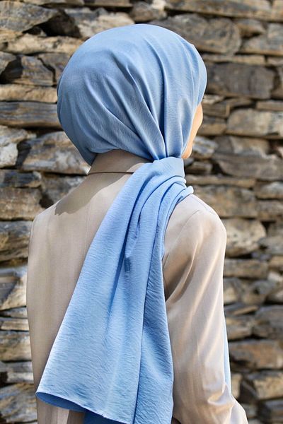 VİOLLA Γυναικείο Βαμβακερό Jazz Shawl Baby Blue
