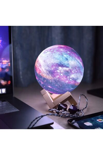 Meyra Accessories Led Gece Lambası Galaxy Gece Lambası Standı Yatak Odası Dek...