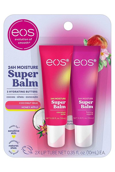 Eos 2 Pack Lip Balm - Coconut Milk and Honey Apple 2x10ML