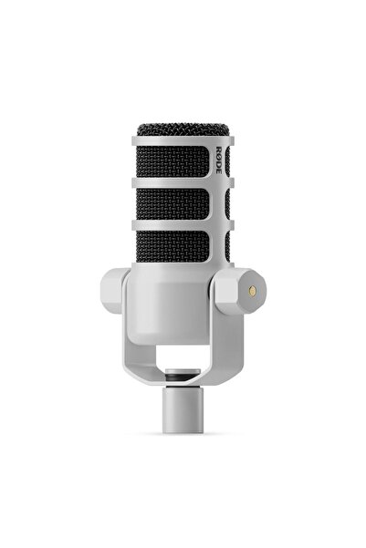 Rode PodMic Profesyonel Dinamik Podcast White (Beyaz) - Broadcast Mikrofon