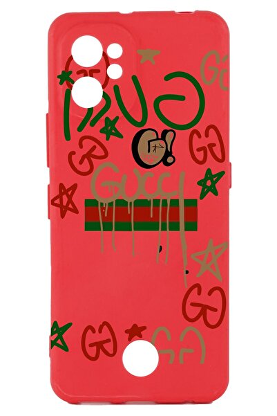 Reeder حافظة سيليكون حمراء متوافقة مع S19 Max Pro مع طباعة وحماية الكاميرا