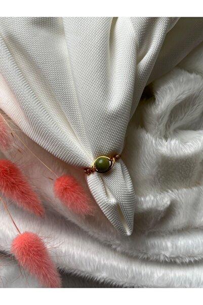 PelvedDesign خاتم سلك ذهبي من الحجر الطبيعي من اليشم الكندي مصنوع يدويًا