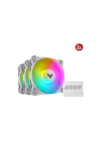 ASUS Tuf Gaming Tf120 Argb 3-in-1 Cooler Case Radiator Fan White Addressable Argb120Mm