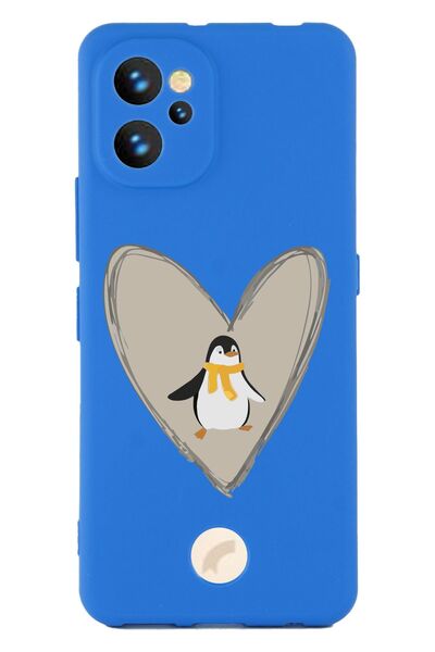 Reeder S19 Max Pro Baskılı ve Kamera Korumalı Mavi Renk Silikon Kılıf