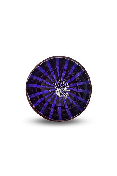 Coconut Products 2 Pieces Tradescantia Design Coconut Bowl & Base - Coconut Bowl - Bowl Bowl - Snack Bowl