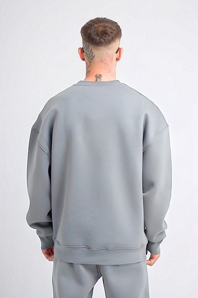 BayBayan Ανδρικό βαμβακερό φούτερ Oversize - Loose Fit, Stretchy και Hooded, Τρία Κλωστές