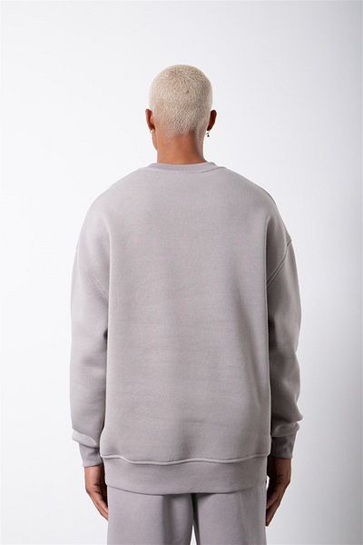 BayBayan Мъжки памучен суитшърт Oversize - Удобен, свободен крой, Три прежди Сезонен