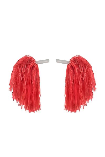 moysahşap Moys-1 Red Coloured April 23 Show Pompom - Paar (2 Stück)