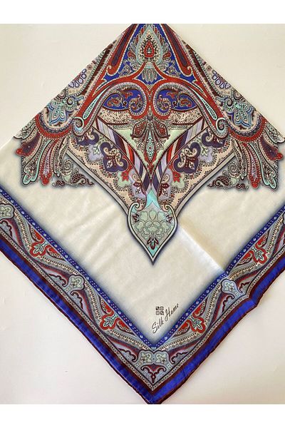 Silk Home Μαλακό βαμβακερό κασκόλ με σχέδιο Rubai