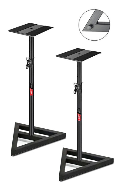 Lastvoice Mnt-200x 2li Set Stüdyo Referans Monitör Standı Yükseklik Ayarlı (Ç...