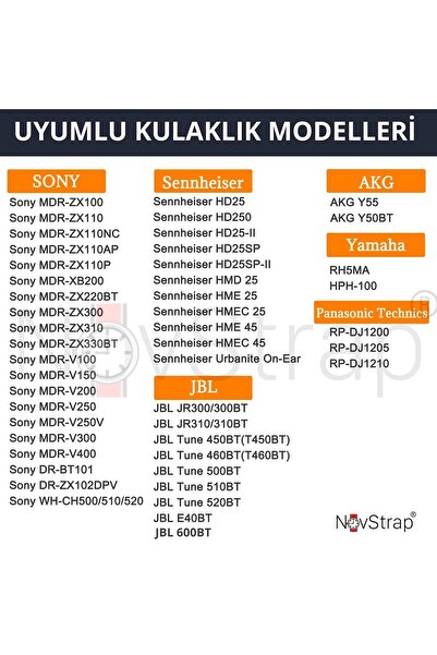 NovStrap Headphone Pad Sponge Compatible with Jbl Tune T500Bt 510Bt 520Bt T560Bt T600 T450 460 Jr300 310 T250