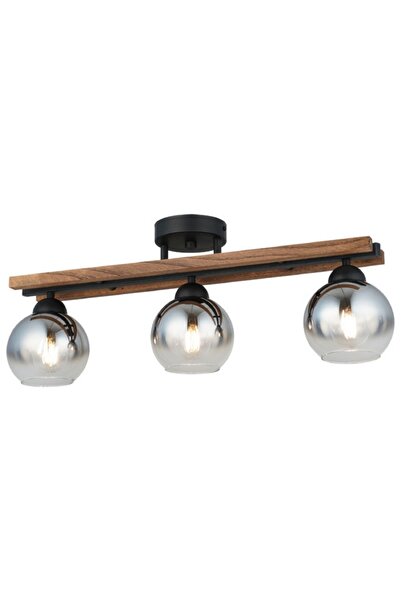 LUCEA ANTE 3 LU SIYAH PLAFONYER 3XE27