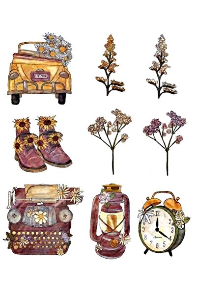 TELLGRAF Vintage Look Sticker Set