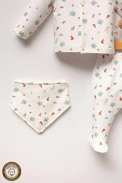 MAHFEL New Year's Themed - Fox Patterned Baby Hospital Exit Set