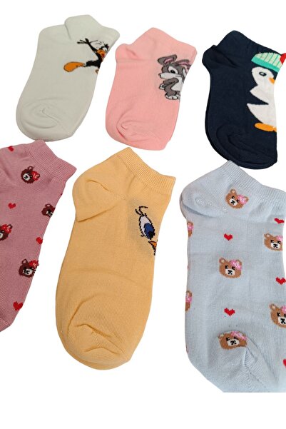 stellare Комплект от 6 цветни дамски чорапи с ботуши и мечета