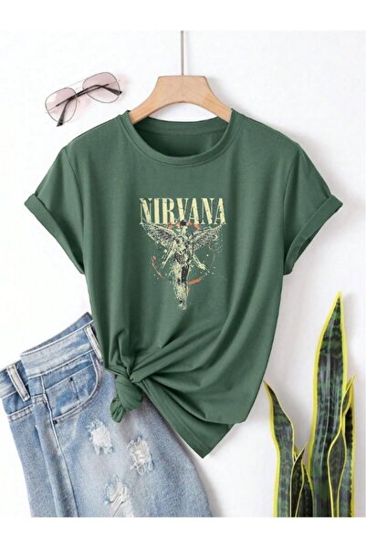 oneagılyazı تي شيرت للأطفال للجنسين مطبوع عليه نيرفانا