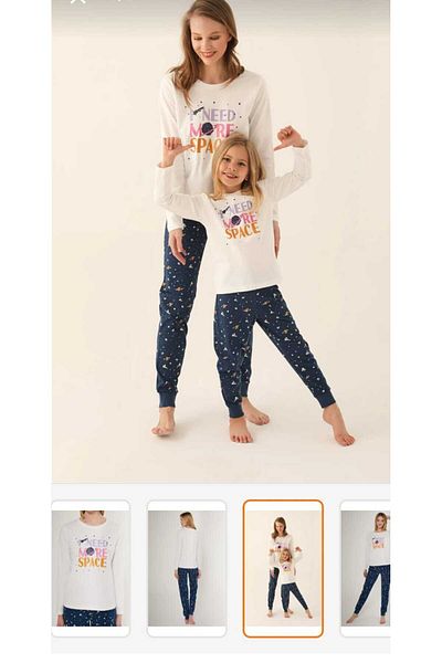 Rolypoly Set de pijamale MOM GIRL 100% bumbac - la preț, trebuie să adăugați unul la unul