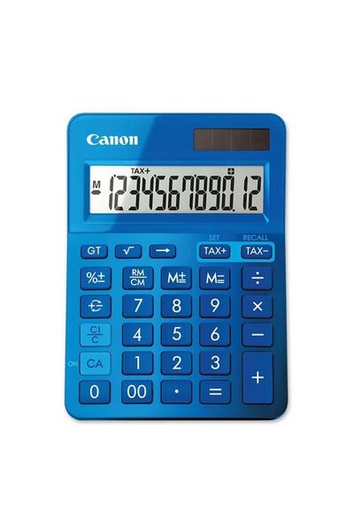 Canon Ls-123k-mbl 12 Hane Masa Üstü Hesap Makinesi Mavi