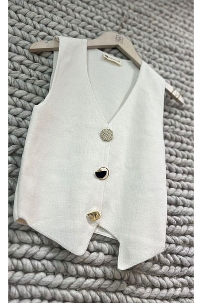HZL Knitwear Vest - Button Detailed