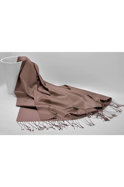 ARMANDA 100% Silk Shawl - Soil