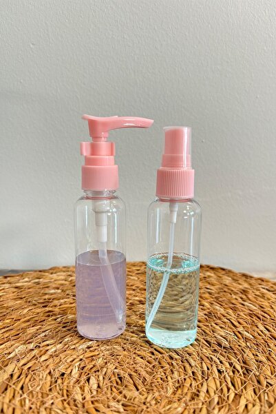 OBLİVİON مجموعة إعادة تعبئة مستحضرات التجميل من نوع السفر - شامبو وجل استحمام وزجاجات عطر (65 مل)"