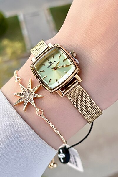 Daniel Klein Kadranı Sarı Kordonu Gold Renk Hediye Paketli Kadın Kol Saati ve...