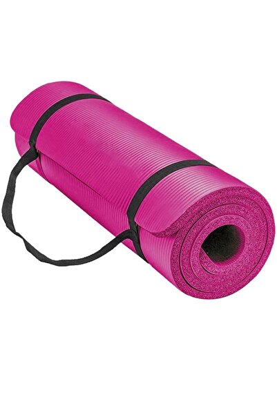 Jet 15 Mm Sırtta Taşıma Askılı Pilates Minderi 1.5 Cm Pilates Matı Yoga Aerobik Egzersiz Minderi Pembe