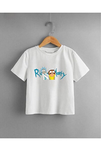 oneagılyazı Παιδικό μπλουζάκι Unisex με στάμπα Ricky And Morty