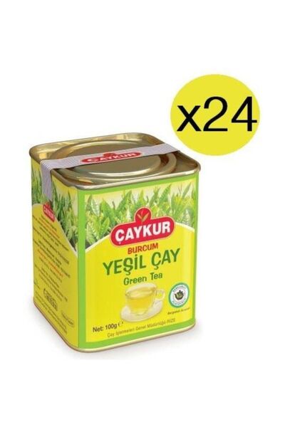 Çaykur بوركوم الشاي الأخضر - 100 جرام × 24 قطعة